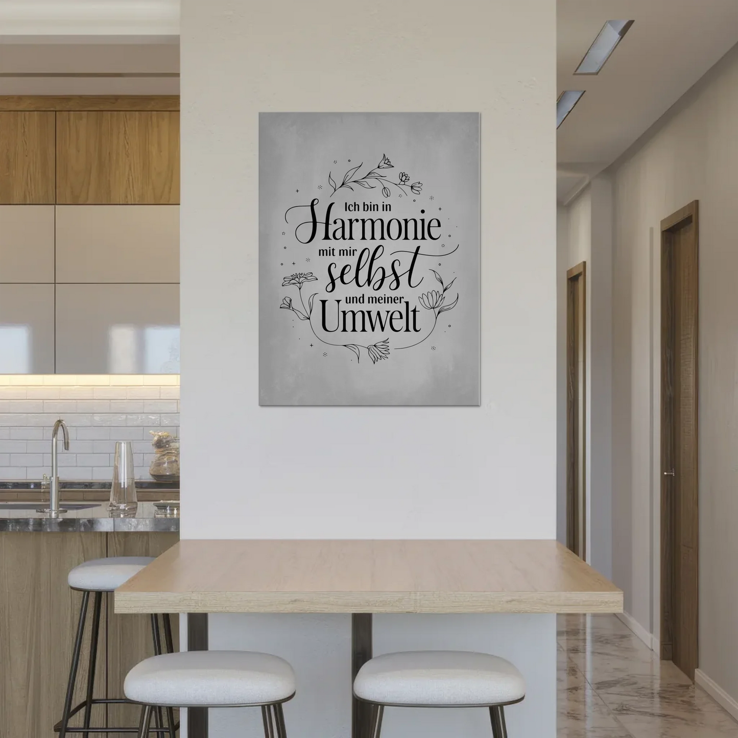 Affirmation Magnet Wandbild Ich bin in Harmonie Poster