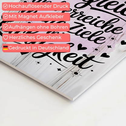 Affirmation Magnet Wandbild: Ich bin erfolgreich, positiv