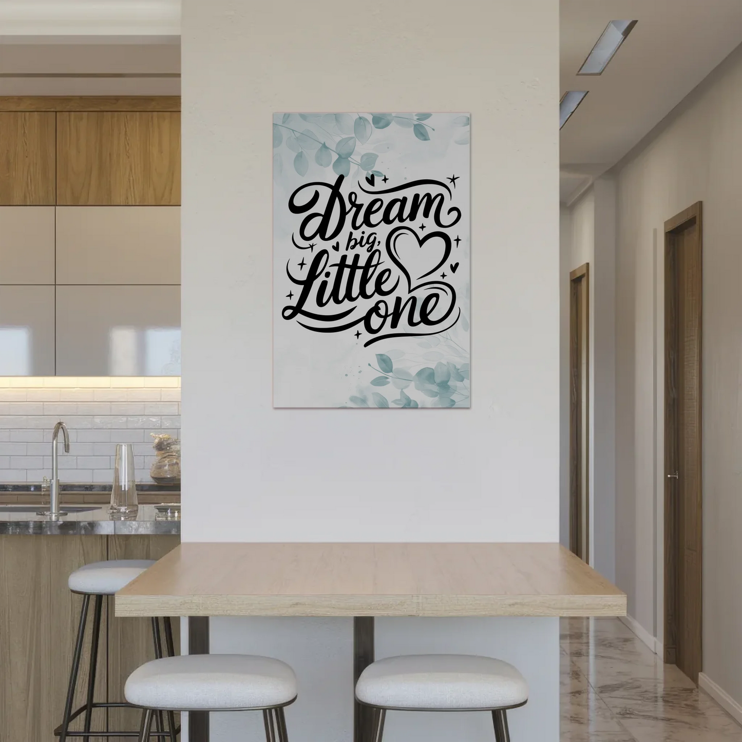 Magnet Poster mit Spruch Dream Big Little One Geschenk