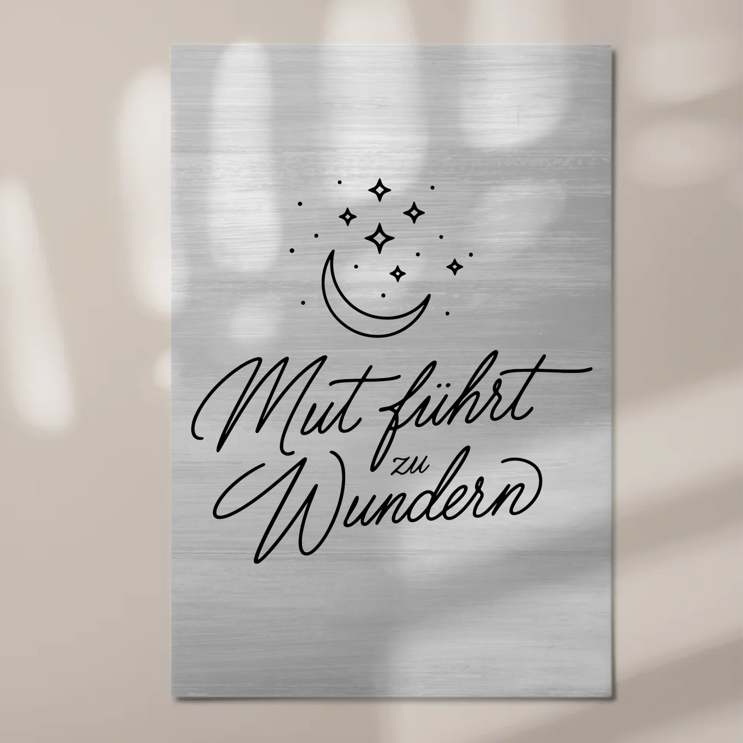 Spruch Affirmation Magnet Wandbild Mut Positiv Wundern