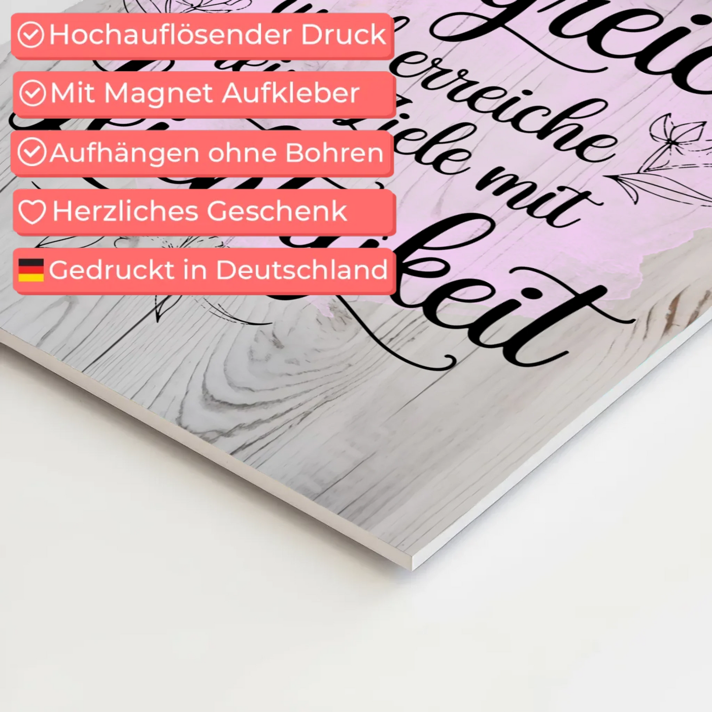 Affirmation Magnet Poster Spruch Ich bin erfolgreich