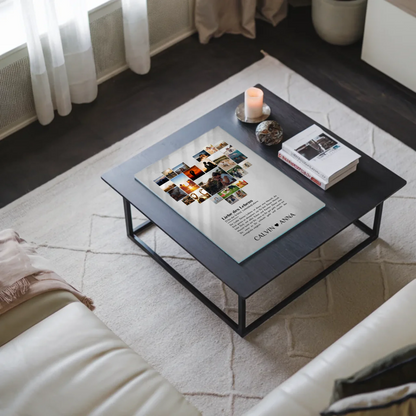 Acrylglas Bild Liebe Fotocollage Definition des Lebens