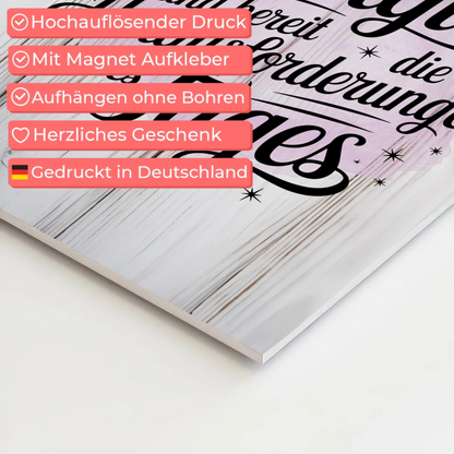 Affirmation Magnet Wandbild Ich bin voller Energie Poster