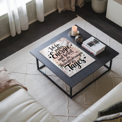 Positives Wandbild Magnet: Ich bin voller Energie Spruch