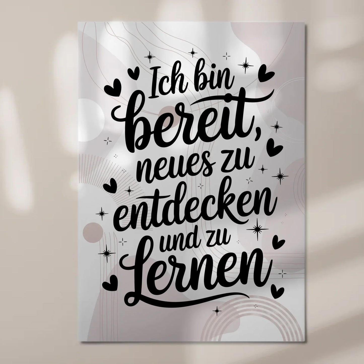 Spruch Affirmation Magnet Wandbild Positiv Neues Lernen Fotoboard