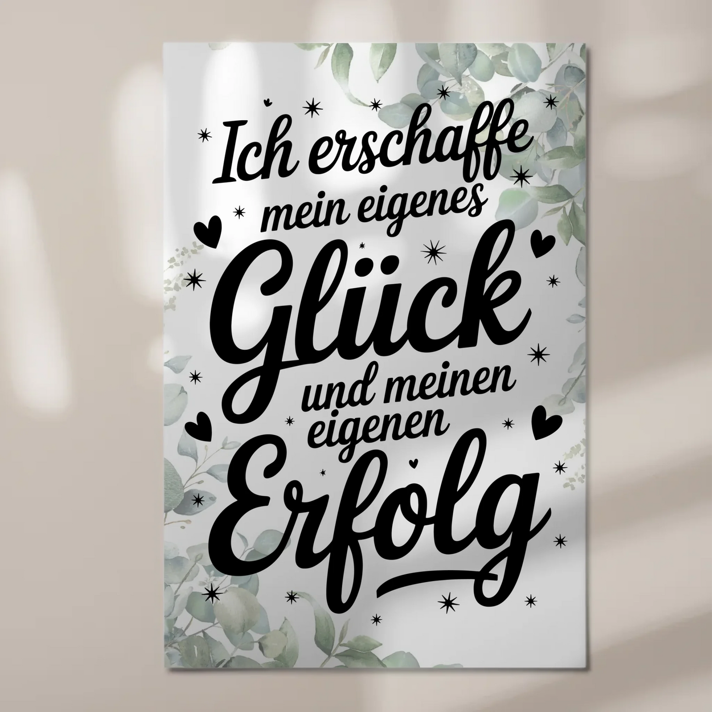 Affirmation Magnet Wandbild - Dein Glück und Erfolg