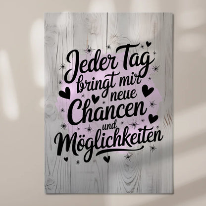 Affirmation Magnet Wandbild Positiv Spruch Neue Chancen