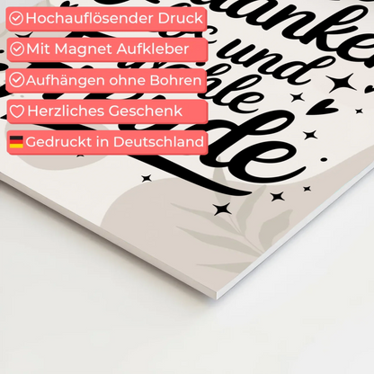 Magnet Poster Affirmation: Negative Gedanken loslassen