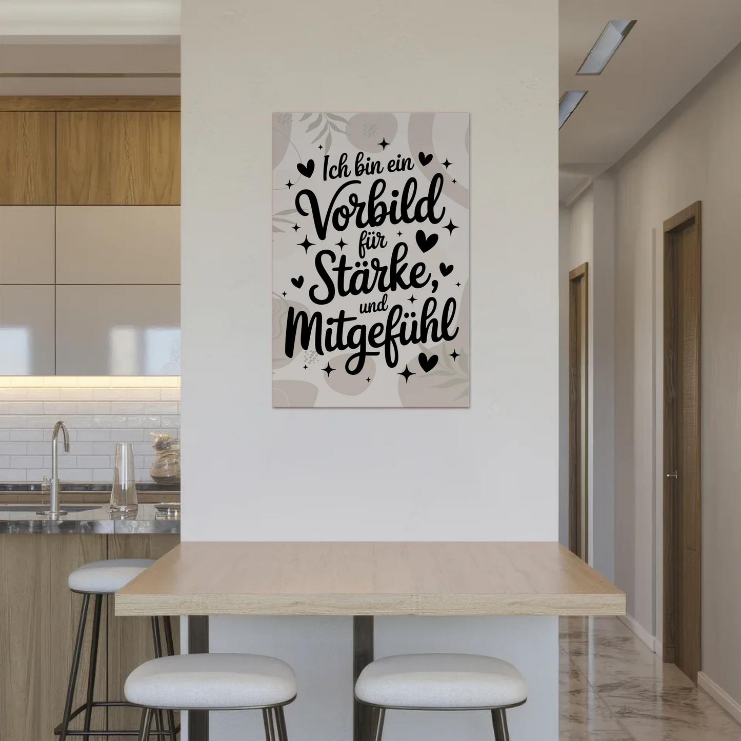 Magnetisches Wandbild Spruch Affirmation Vorbild Liebe