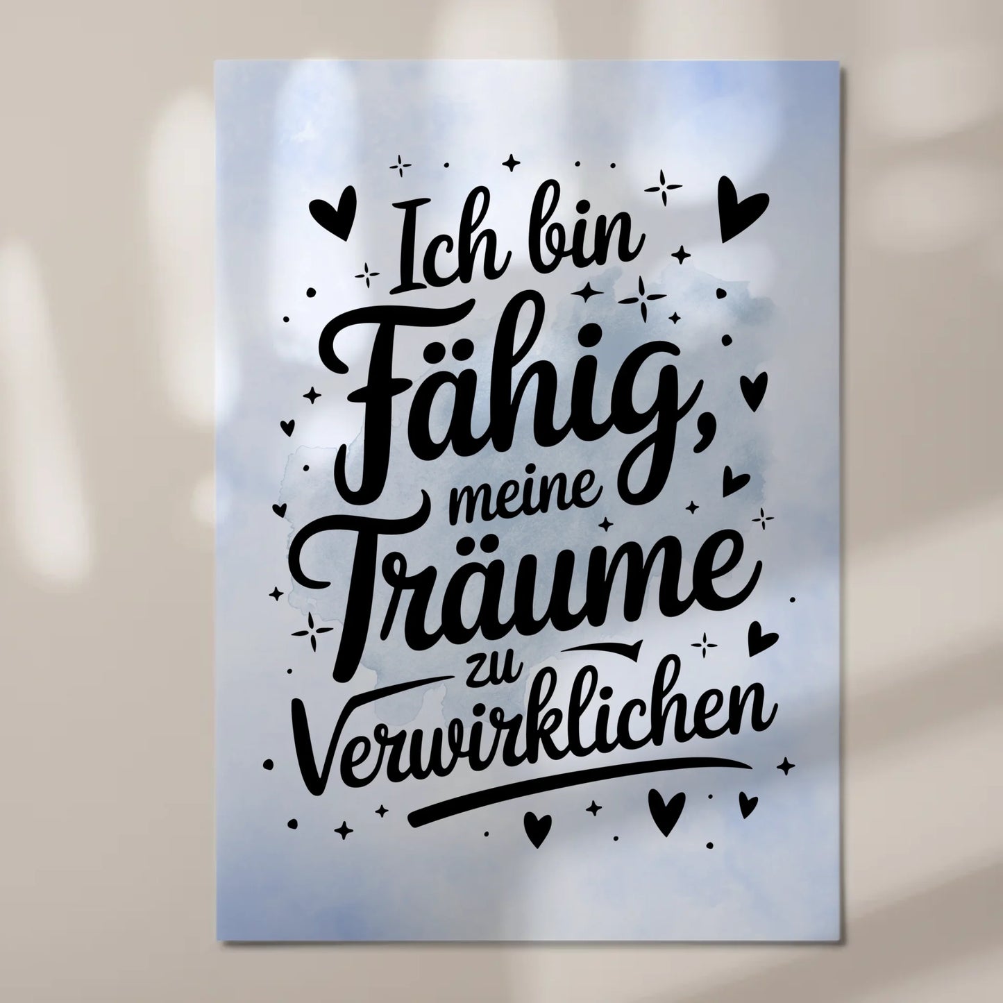 Magnet Poster mit Spruch Affirmation Positiv Träume