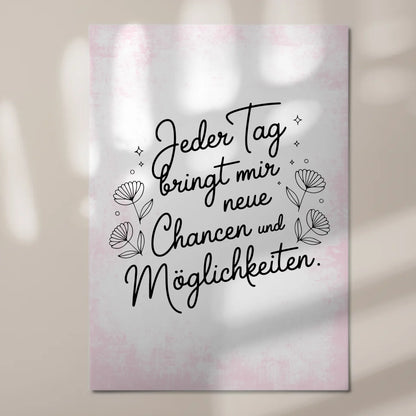 Affirmation Magnet Wandbild Neue Chancen Möglichkeiten