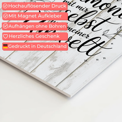 Affirmation Magnet Wandbild Positiv Spruch Harmonie Umwelt