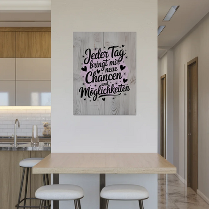 Affirmation Magnet Wandbild Positiv Spruch Neue Chancen