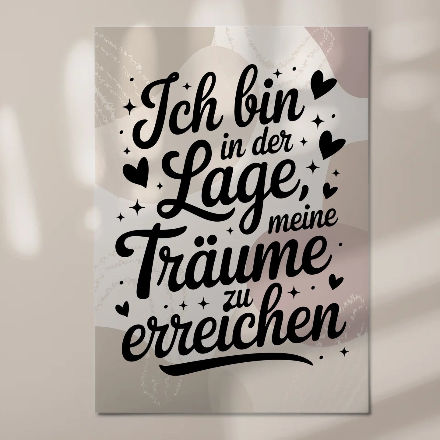 Sprüche Poster Magnetisch Affirmation Träume Erreichen