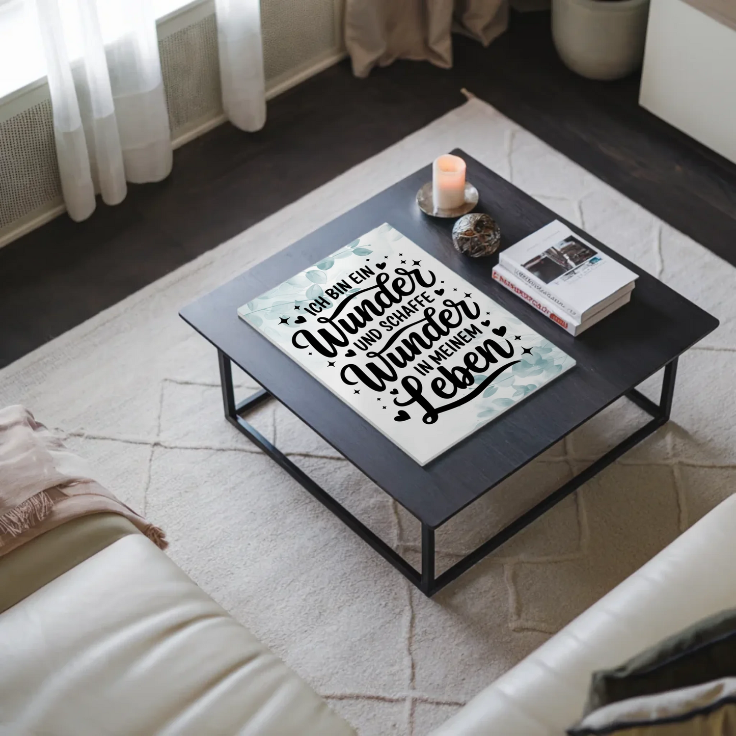 Affirmation Magnet Poster: Ich bin ein Wunder, positiv