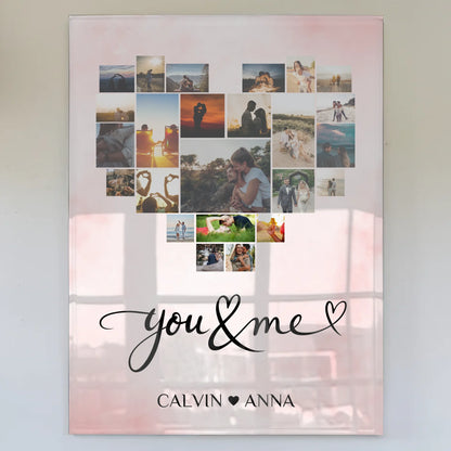 Paar Acrylglas Bild Fotocollage You Me Geschenkidee