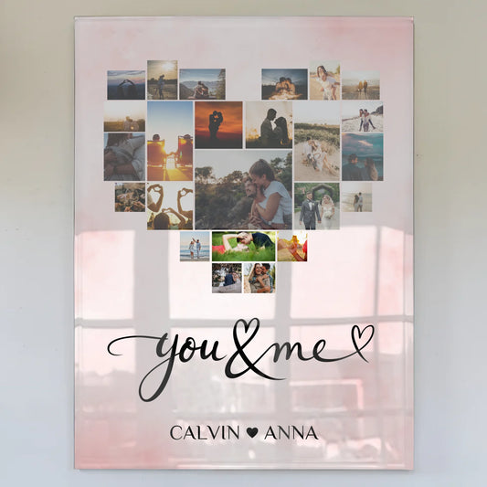 Paar Acrylglas Bild Fotocollage You Me Geschenkidee