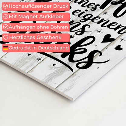 Affirmation Magnet Poster Spruch Ich bin der Schöpfer