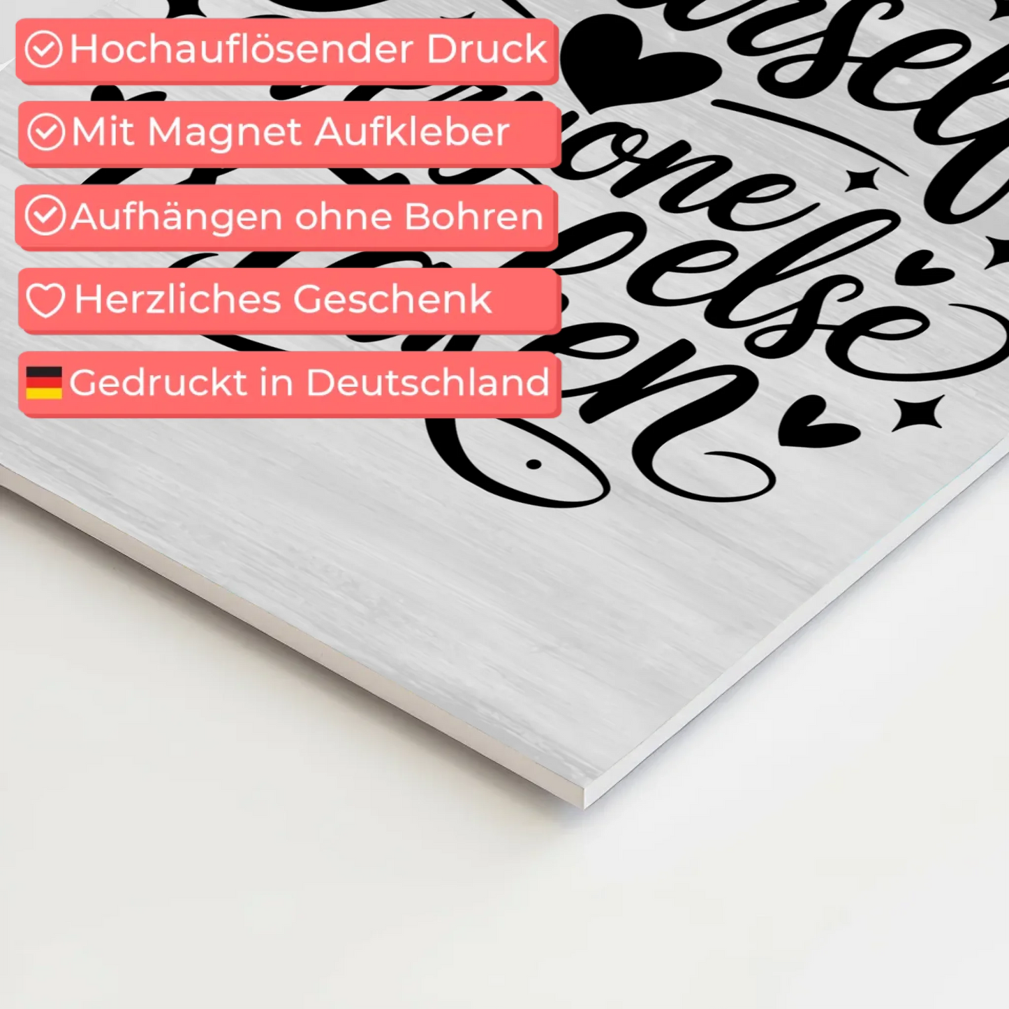 Magnet Poster Spruch Be yourself everyone else is taken