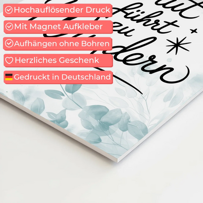 Magnetisches Sprüche Poster Affirmation Mut Wunder