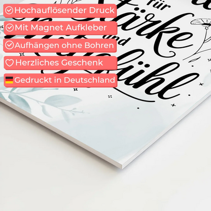 Magnet Poster Affirmation Ich bin Vorbild für Positivität