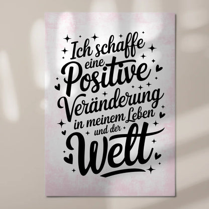 Magnetisches Wandbild Spruch Affirmation Positiv Leben
