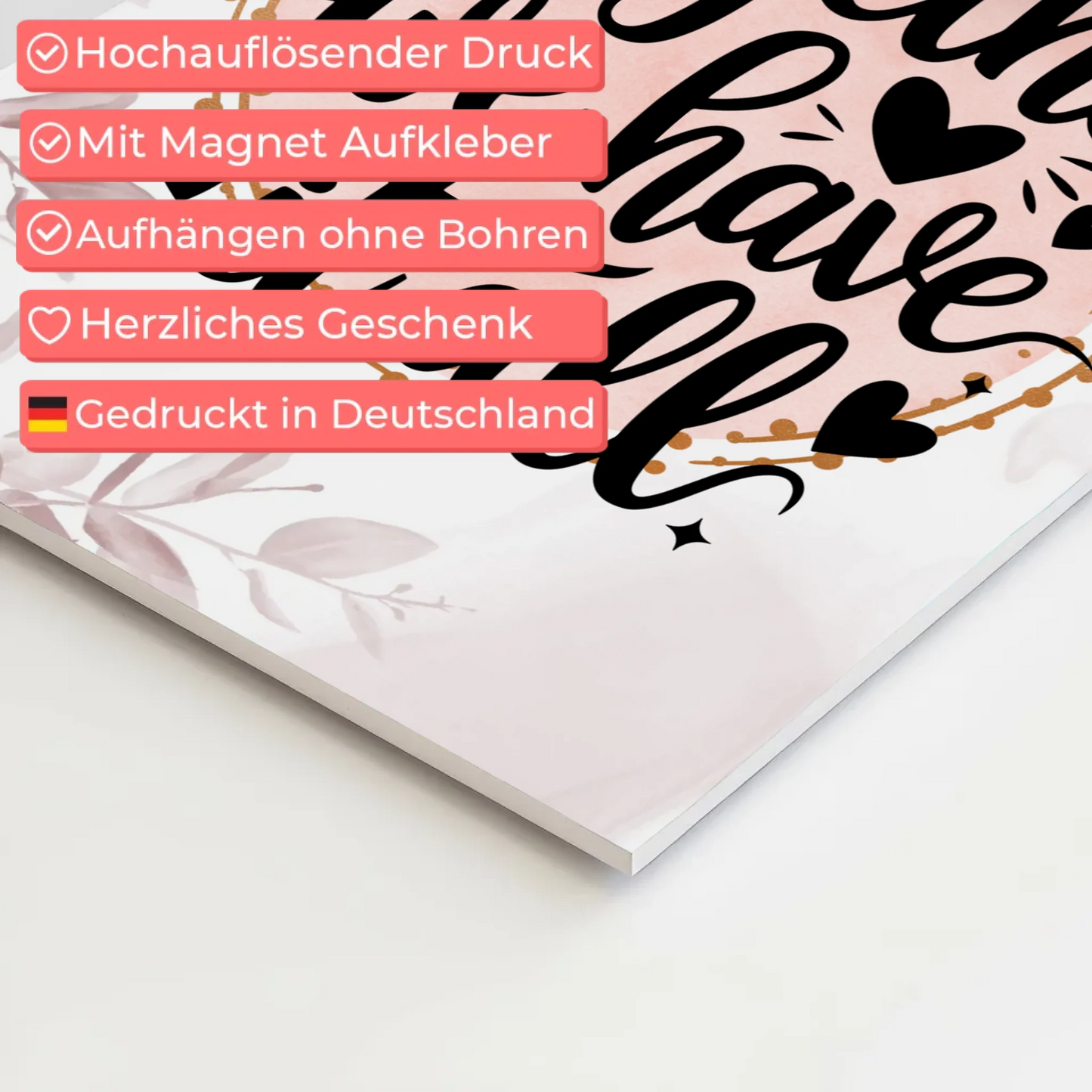 Sprüche Poster Magentisch Together We Have It All