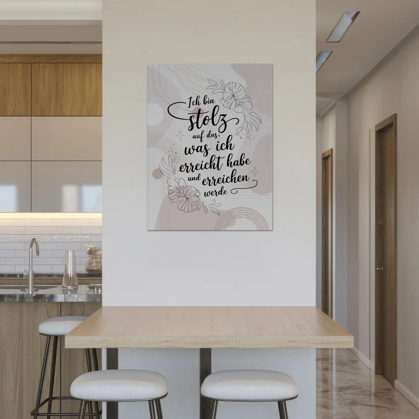 Affirmation Magnet Poster Spruch Ich bin stolz auf mich