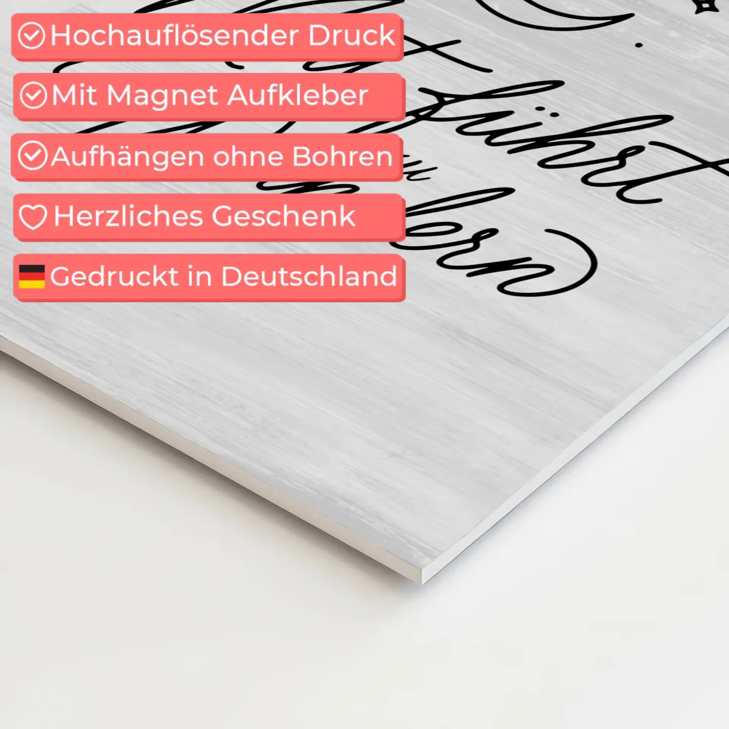 Spruch Affirmation Magnet Wandbild Mut Positiv Wundern