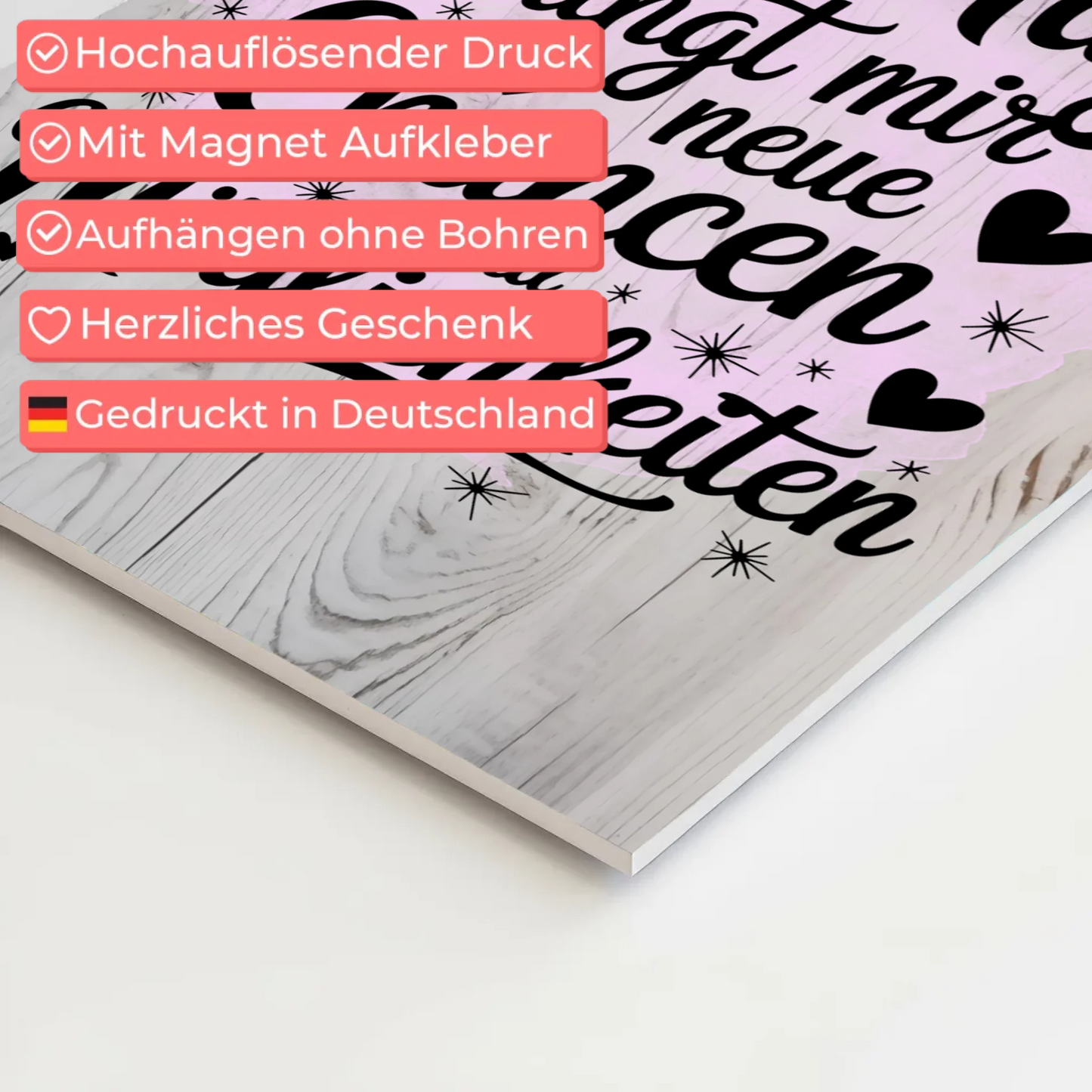 Affirmation Magnet Wandbild Positiv Spruch Neue Chancen