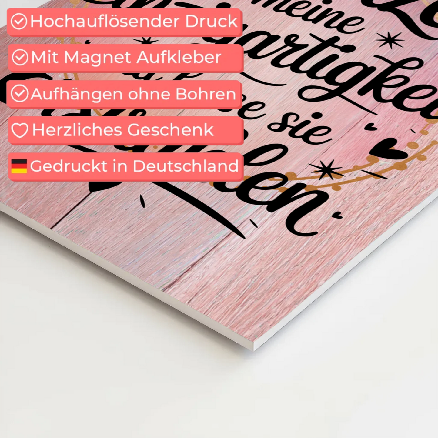 Affirmation Magnet Poster Positiv Einzigartigkeit Erstrahlen