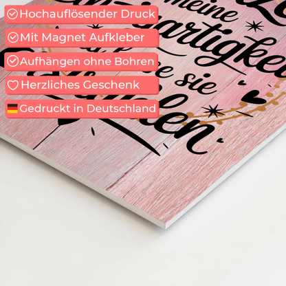 Affirmation Magnet Poster Positiv Einzigartigkeit Erstrahlen