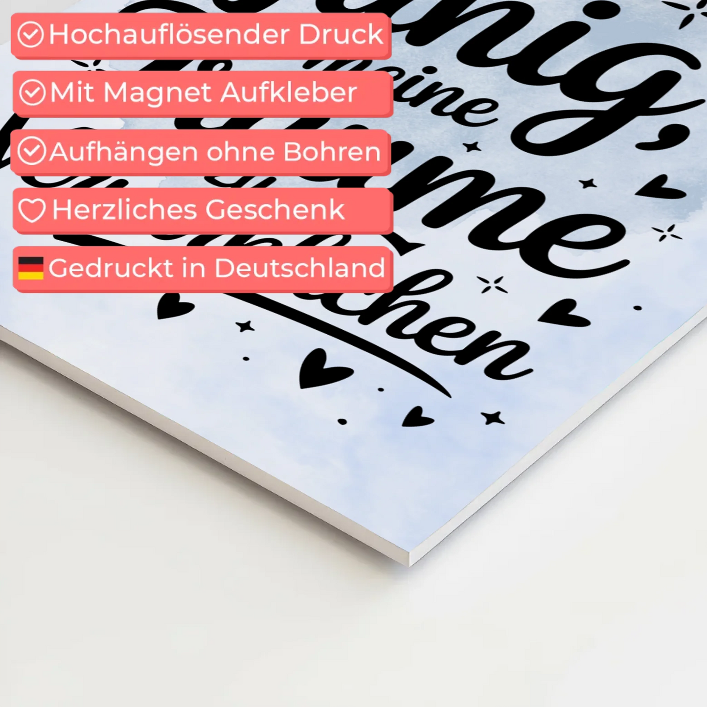 Magnet Poster mit Spruch Affirmation Positiv Träume