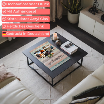 Personalisiertes Acrylglas Bild Liebe Fotocollage Seni Seviyorum