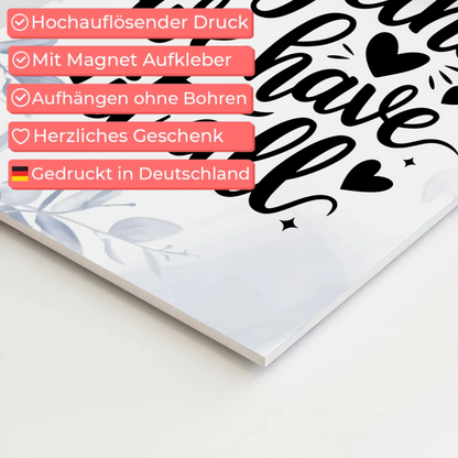 Spruch Fotoboard Magnet Wandbild Together We Have It All