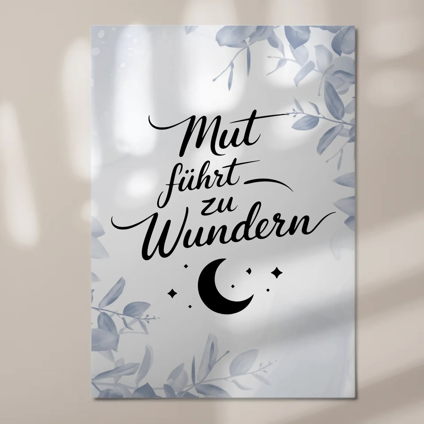 Magnetisches Sprüche Poster Affirmation Mut Wunder Fotoboard