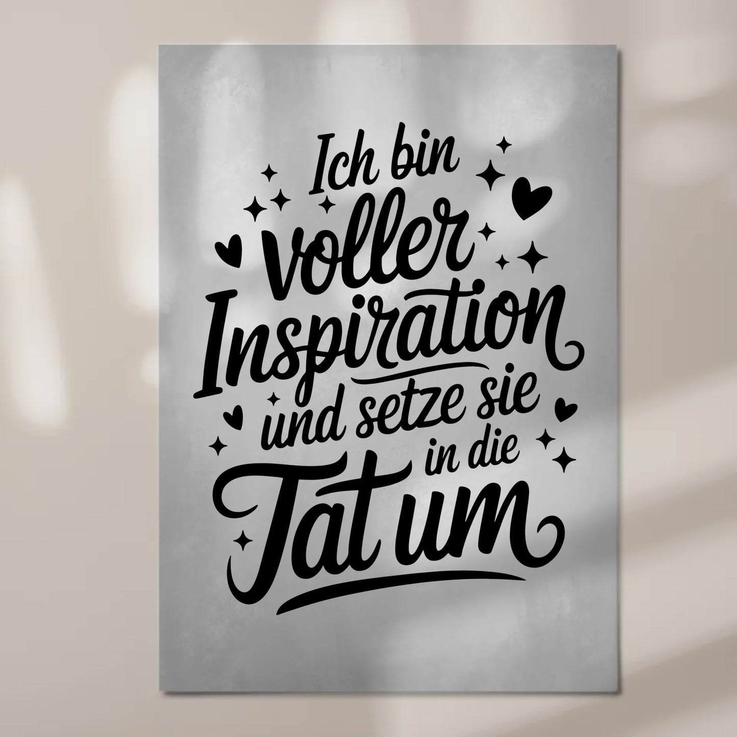 Affirmation Magnet Wandbild Positiv mit Spruch Inspiration