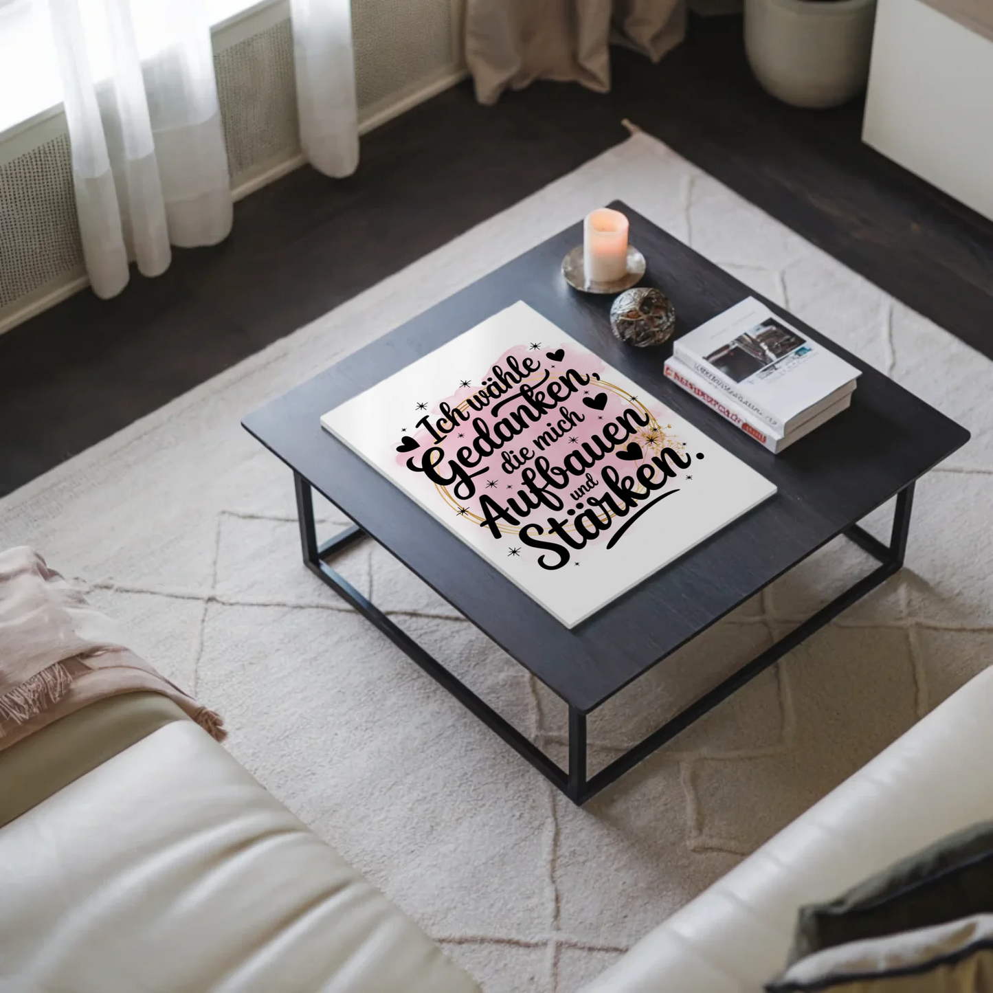 Magnetisches Sprüche Poster: Affirmation für Stärke