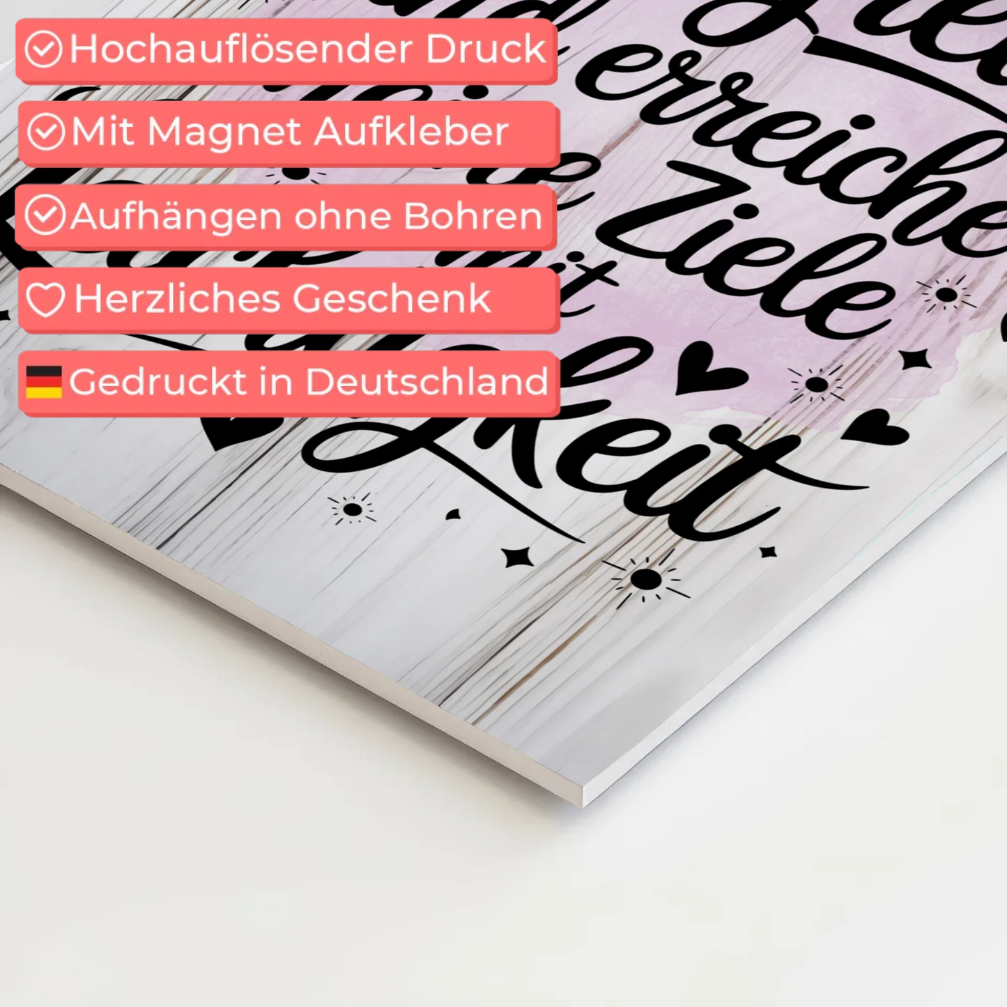 Affirmation Magnet Wandbild: Ich bin erfolgreich, positiv