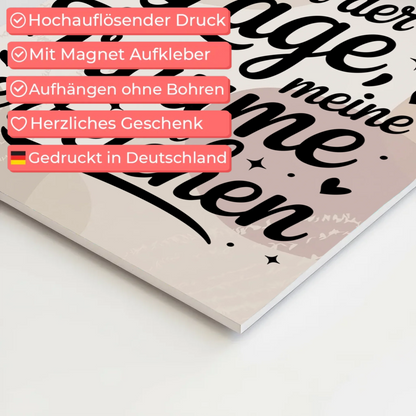 Sprüche Poster Magnetisch Affirmation Träume Erreichen