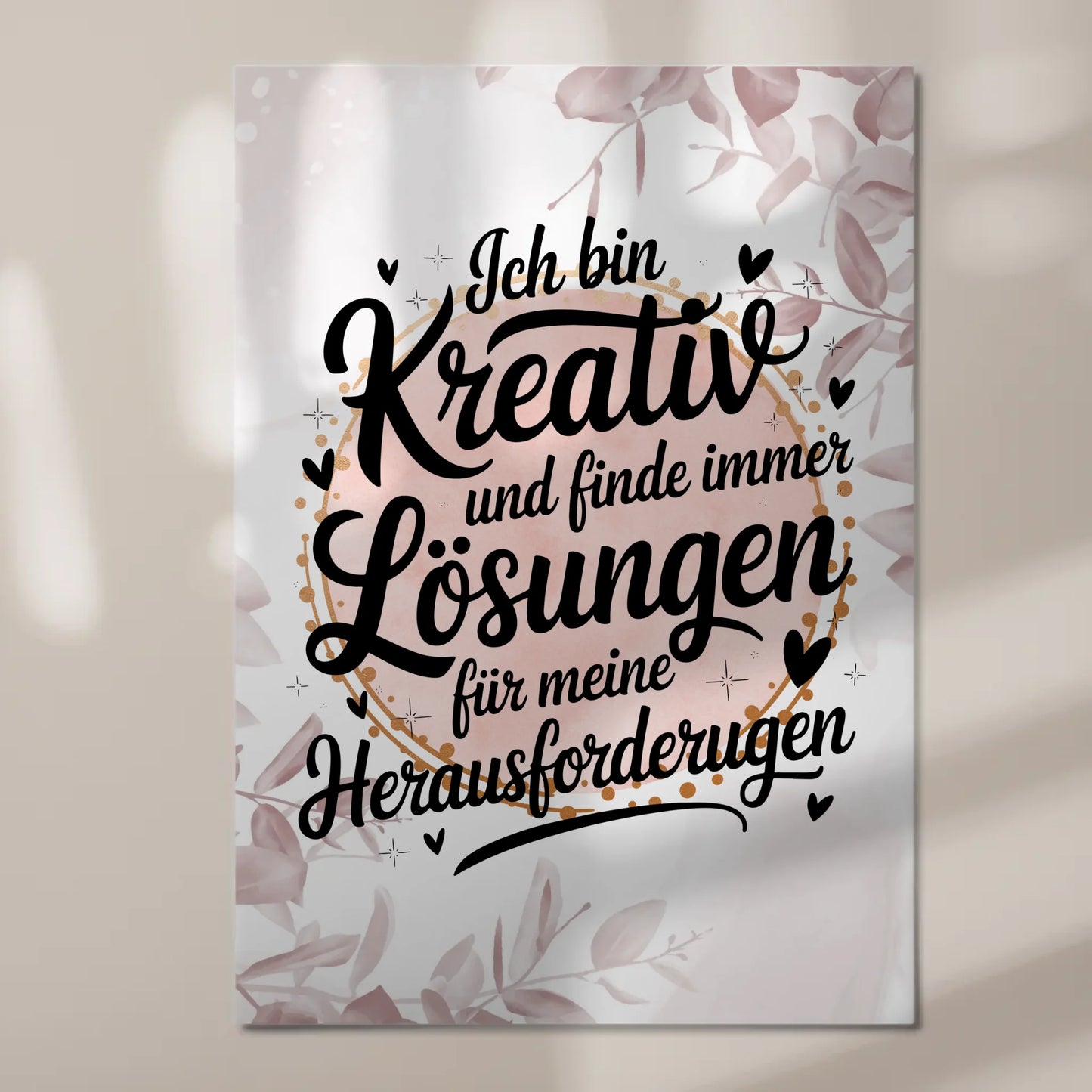 Magnet Poster mit Spruch Affirmation Positiv Kreativ