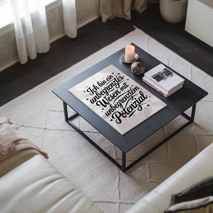 Magnet Poster Spruch Affirmation Positiv Unbegrenztes Potential