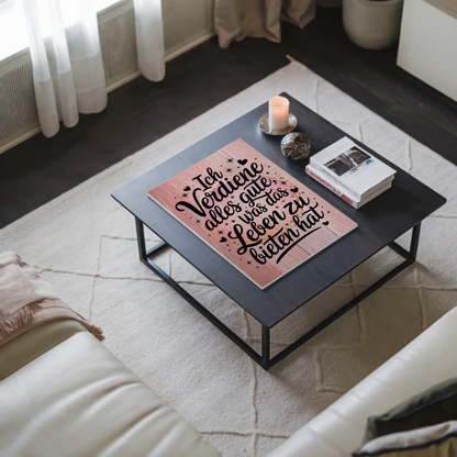 Magnetisches Wandbild Spruch Affirmation Ich verdiene Gutes