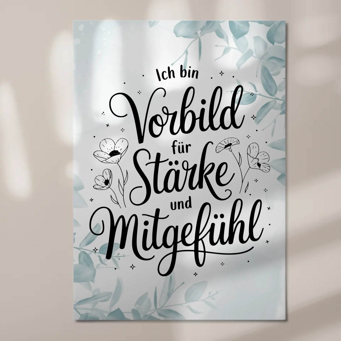 Magnet Poster Affirmation Ich bin Vorbild für Positivität