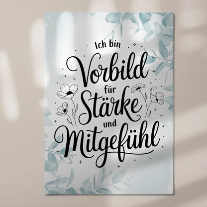 Magnet Poster Affirmation Ich bin Vorbild für Positivität