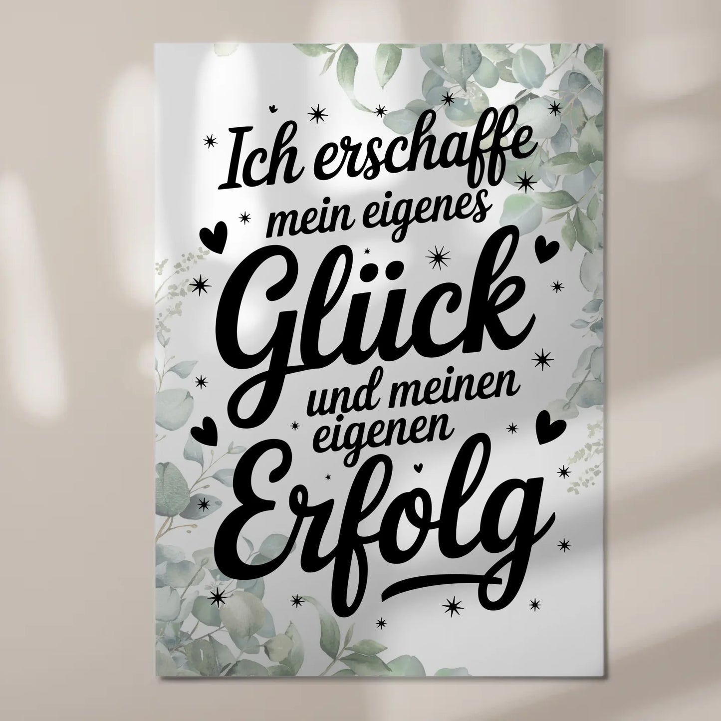 Affirmation Magnet Wandbild - Dein Glück und Erfolg