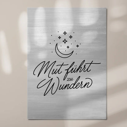 Spruch Affirmation Magnet Wandbild Mut Positiv Wundern