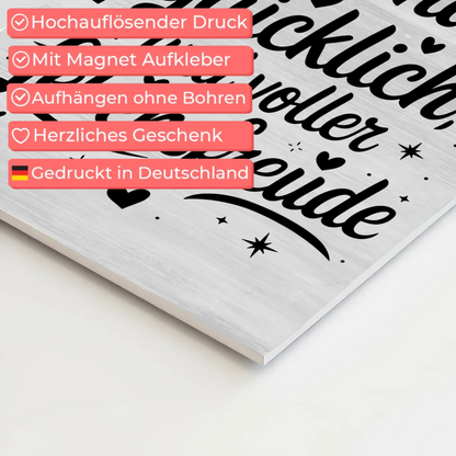 Affirmation Magnet Poster Spruch Ich bin gesund glücklich