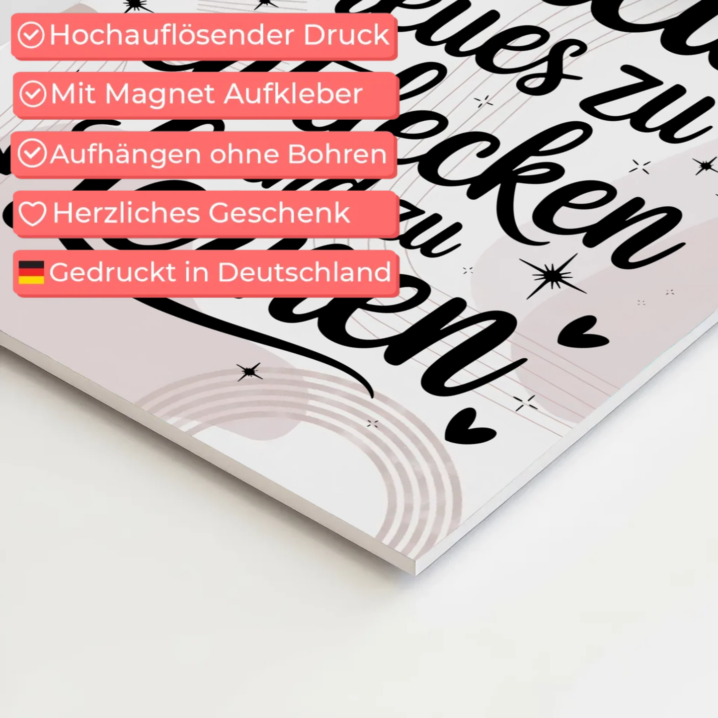 Spruch Affirmation Magnet Wandbild Positiv Neues Lernen Fotoboard