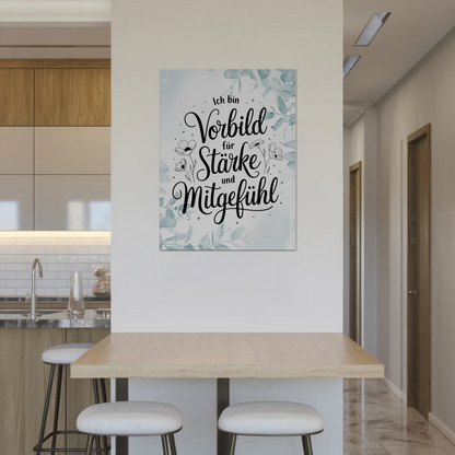 Magnet Poster Affirmation Ich bin Vorbild für Positivität